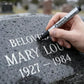 Gyllene Gravstenspenna för Att Återställa Blekta Gravinskriptioner