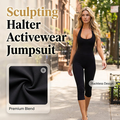 Figurnära jumpsuit för träning och yoga