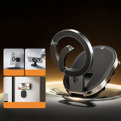 📱 50% RABATT NU! Multifunktionellt 3‑i‑1 telefonstativ – sugkopp, magnet & bordsstativ – 360° rotation & kompakt design – perfekt för bilen, köket, kontoret och resan 🧲✨