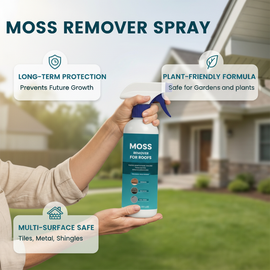 🔥Köp 3 få 2 gratis🌧️ Rengöringsspray för flera ytor av takmossa och alger