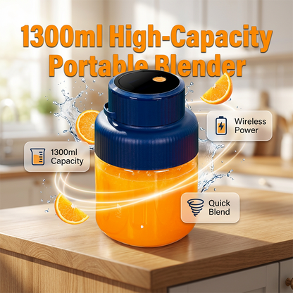 🔥🎁Nyhet 50 % RABATT🔥✨1300 ml högkapacitets bärbar mixer