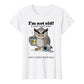 🥳HETT REA 2026🥳💞50 000+ SÅLDA!🦉 T-shirt med Ugglamotiv och "Jag är inte gammal"-motiv