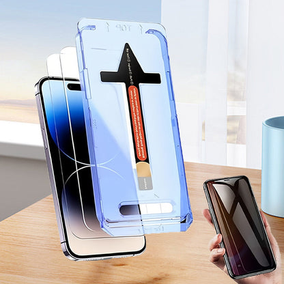 Skärmskydd av härdat glas med kit för automatisk inriktning