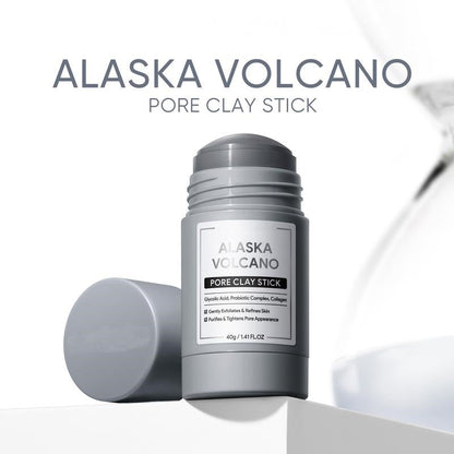 Alaska vulkanisk lerstick – Ansiktsmask för pormaskborttagning, porrengöring och skonsam exfoliering
