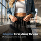 Dam avslappnade croppade vida byxor med fickor