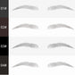 Vattentätt stämpelset för ögonbryn med microblading-effekt