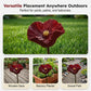 Farbenfrohe Vogeltränke mit Blumendesign