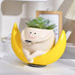 Planteringskruka med smiley