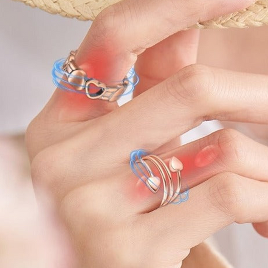 Unisex justerbar magnetisk öppen fingerring