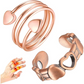 Unisex Adjustable Magnetic Open Finger Ring