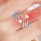 Unisex Adjustable Magnetic Open Finger Ring