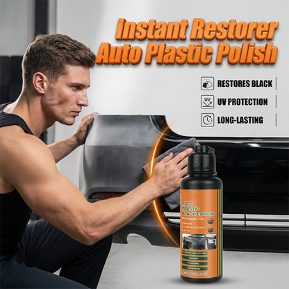 Multifunktionell svart plastpolish för bilar