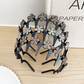 💎👸Set med kristallprydda hårband med vågmönster – ett lätt, halkfritt, flickaktigt och elegant hårsmycke, bestående av glittrande hårband med vågmönster och infattade kristaller.