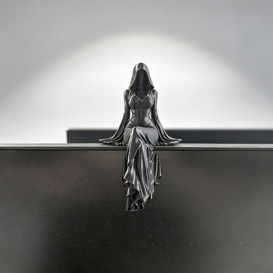 Lady Death-Staty i Elegant Gotisk Stil