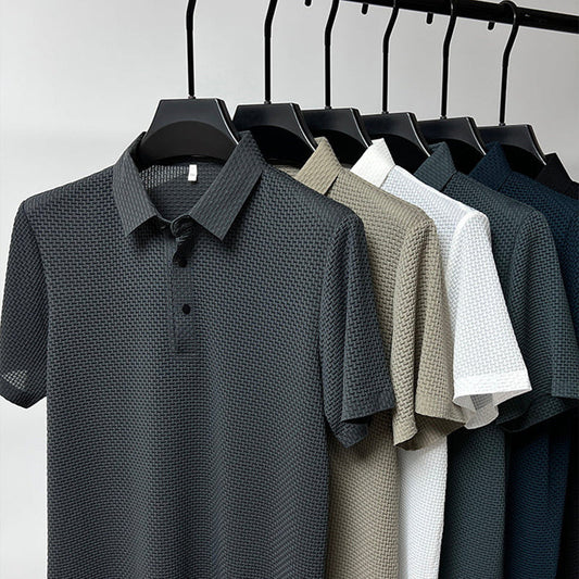 Camisa de Seda Helada de Verano para Hombre