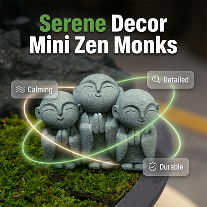Mini fridfull Zen-munkfigurin