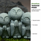 Mini fridfull Zen-munkfigurin