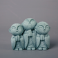 Mini fridfull Zen-munkfigurin