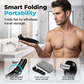 Men's Electric Back Shaver with 180° Foldable Handle