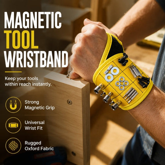 Magnetiskt armband för att hålla skruvar