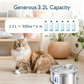🐱 50 % RABATT NU! 💧 Automatisk vattenfontän i rostfritt stål med filter – 3,5 L, två flödeslägen & 4-stegs filtrering – perfekt för kräsna husdjur 🏠