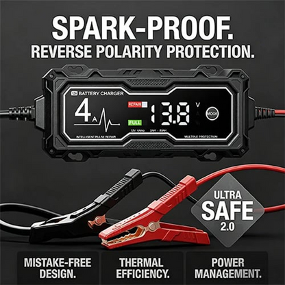 Smart batteriladdare och batteriunderhållare