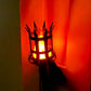 Medeltida fackla vägglampett vintage flameffekt vägglampa
