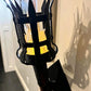 Medeltida fackla vägglampett vintage flameffekt vägglampa