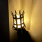 Medeltida fackla vägglampett vintage flameffekt vägglampa