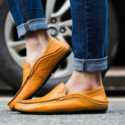 Handgjorda läderloafers för män från Milano