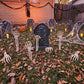 Halloween skeletthand trädgårdsstake dekoration