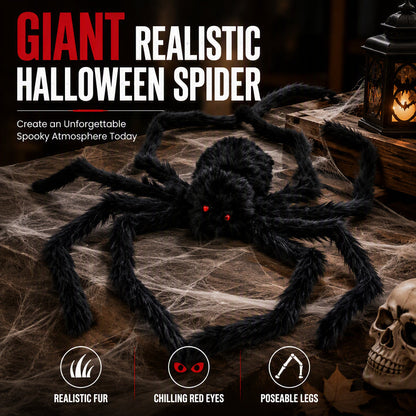Halloween utomhusdekorationer jättespindel