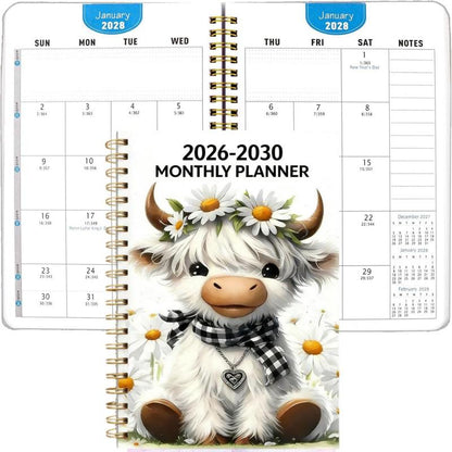 Månadsplanerare 2026–2030 – Söt höglandsko