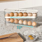 Double Auto Rolling Egg Organizer for Refrigerator Side Door
