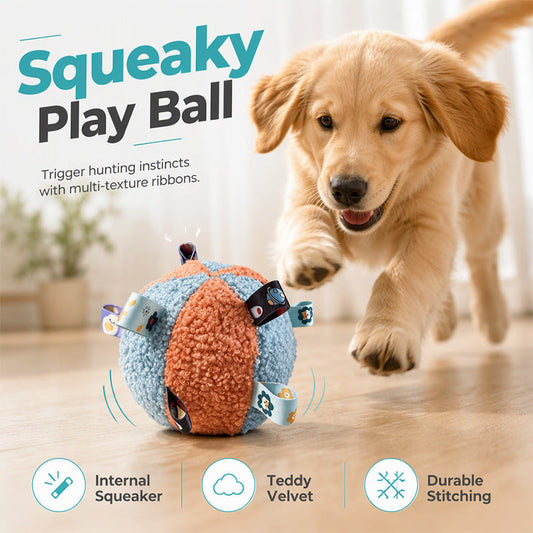Plysch Bitresistent Squeaky Husdjursleksak