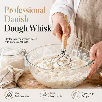 Danskt Degvisp i Rostfritt Stål