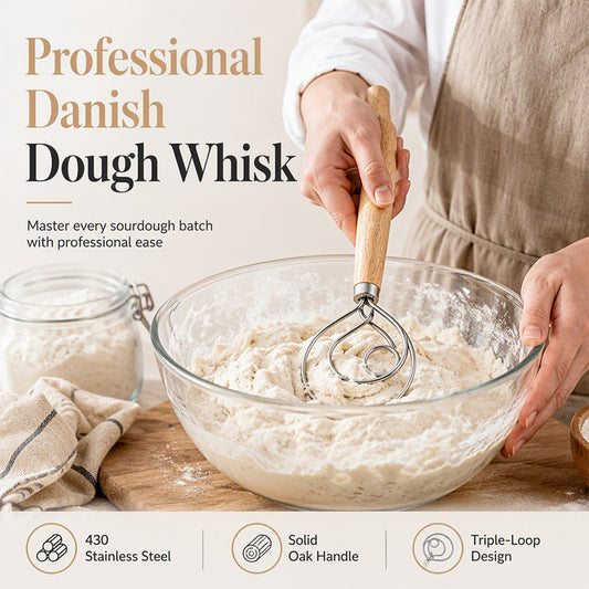 Danskt Degvisp i Rostfritt Stål