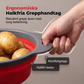 Hopfällbart kökssil, platsbesparande avrinningskorg för grönsaker och frukter