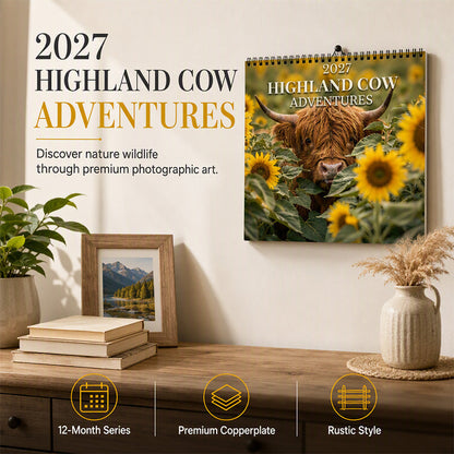 2027 Väggkalender med Höglandskor