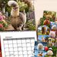 Rolig väggkalender med djurkulor