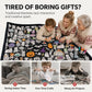 🛋️ 50 % RABATT NU! 🎨 Färgläggningsfilt för hela familjen – mysig julpresent i fleece, 150×127 cm 🎁
