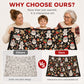 🛋️ 50 % RABATT NU! 🎨 Färgläggningsfilt för hela familjen – mysig julpresent i fleece, 150×127 cm 🎁