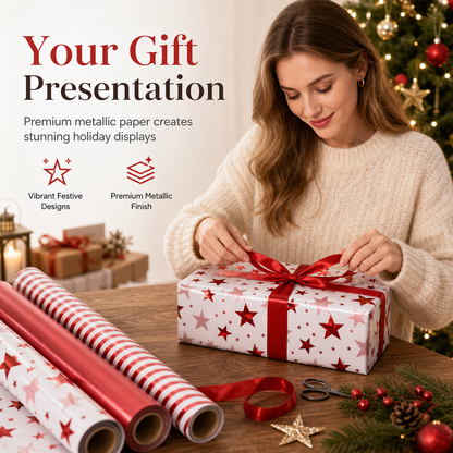 🎄🎁 50 % RABATT! Juligt Presentpapper – Gör Varje Julklapp Extra Fin & Festlig ✨❤️