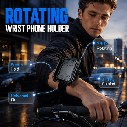 🔥🎁Nyhet 50 % RABATT🔥Vridbar och avtagbar mobilhållare med armband