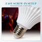 🔥🎁Köp 2 få 1 gratis🔥💡 TECH DEAL – Kombinera musik och stämningsljus i samma lampa med Bluetooth och 12 RGB-färger – Smart E27-lampa med högtalare