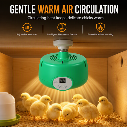 🐣 Smart temperaturstyrd värmelampa, jämn värme, säker för smådjur 🔥✨