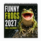 🔥🎁Köp 2 få 1 gratis🔥🐸Vandkalender ”Funny Frogs 2027” – Söt och rolig grodkalender, originell present med amfibietema, inredning med natur- och djurmotiv