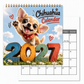 Chihuahua-väggkalender för 12 månader