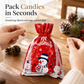 10-pack julklappspåsar med dragsko för godis