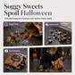 Självhäftande halloweenpåsar för förpackning av kakor och godsaker